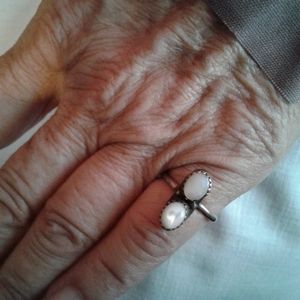 Native American Mother of Pearl Ring Size 6